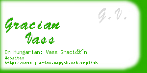 gracian vass business card